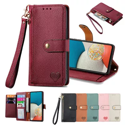 For Samsung A6 A7 A8 A5 2018 A10 E S Leather Wallet Stand Flip Case Phone Cover • $16.45