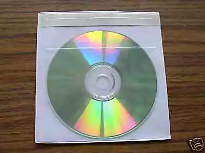 100 Clear Vinyl Cd Sleeve W Adhesive Back & Liner V1a  • $29.99