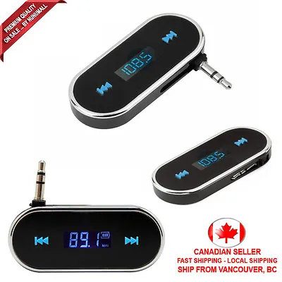 Car FM Transmitter Mini 3.5mm Adapter Hand Free Cell Phone Audio Music To Stereo • $7.26