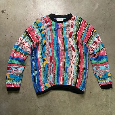 Coogi Wool Knit Sweater Men’s Large 90s Vintage Preowned Multicolor • $499.99