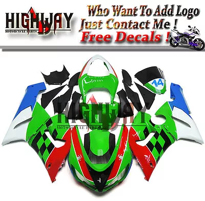 ABS Motor Fairings Bodywork Cowl Kit For Kawasaki Ninja ZX-6R 636 05 06 Green • £413.99