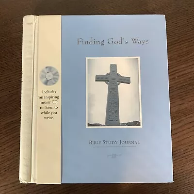 Finding God’s Ways Bible Study Journal Keepsake Hardcover Book With Music CD Vtg • $7.08