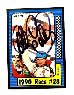 Dale Earnhardt NASCAR 1991 Maxx #198 Phoenix Autographed Signed • $19.99