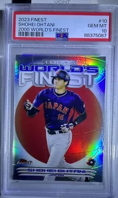 2023 Topps Shohei Ohtani World's Finest # 10 Refractor Psa 10 WBC Japan Mvp  • $260