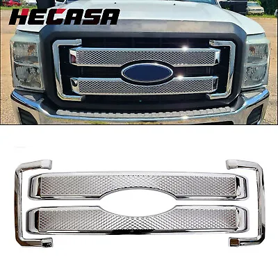 Fits 11-16 Ford F250 350 450 Super Duty 4PCS Moulding Front Mesh Grill Grille • $69.99