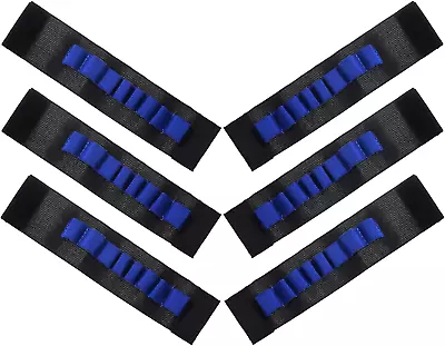 Lufox 6 Pcs Flexible Bandolier EVA Bullet Ammo Dart Storage Wrist Belt Band Stra • $22.99