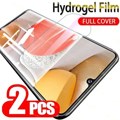 2X HYDROGEL Screen Protector For Samsung Galaxy Note S22 S21 S20 Ultra S10 S9 S8 • $3.95