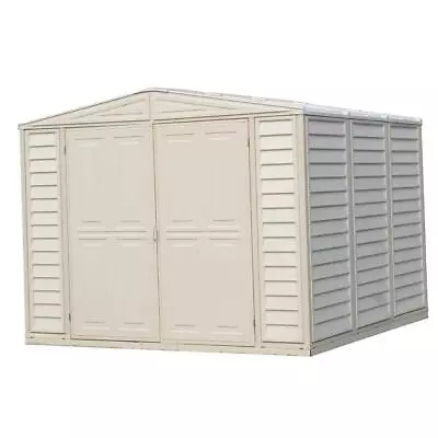 Duramax Building Products Plastic Storage Shed 8'x8' Lockable Double Door Beige • $1262.80