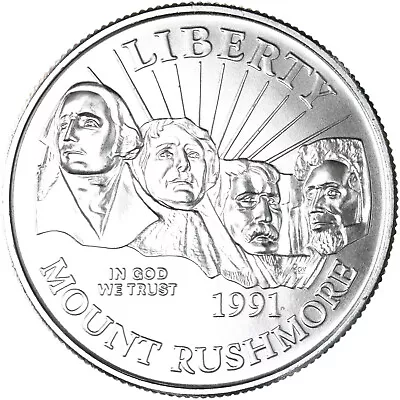 1991 D Mount Rushmore Bicentennial BU Commemorative Half Dollar See Pics R710 • $20.36