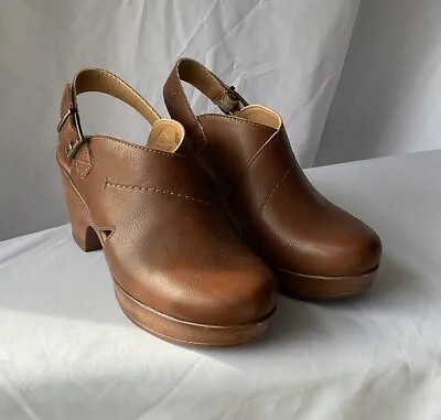 BOC Born Platform Clog Shoes Brown Buckle Closure Size 9 • $28