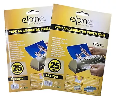 50 X A6 Laminating Pouches Set Lamination Pouch • £4.99