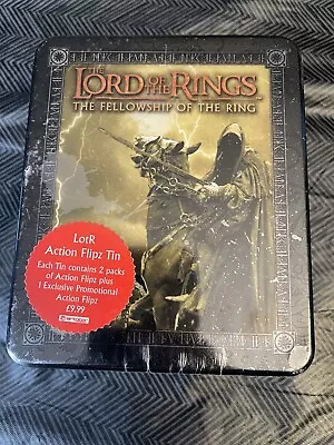 Lord Rings Fellowship Of The Ring Action Flipz Cards Tin Sealed LOTR Artbox Gold • £15.43