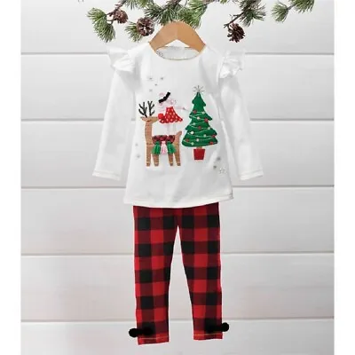 Mud Pie H0 Baby Girl Reindeer Mouse Tunic & Legging Set 11010213 Choose Size • $20.99