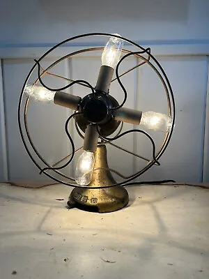 Vintage Art Lamp Restoration Hardware Style / Upcycled Northwind Fan / Steampunk • $99.99