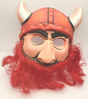 ERIK The Red Viking Halloween Mask Vintage Halloween Mask No String • $15