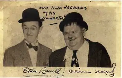 STAN LAUREL & OLIVER HARDY Signed Photograph - Comedy Film Actors - Preprint • £3