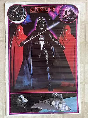 Star Wars Vintage Return Of The Jedi Poster 1983 Darth Vader Toys R Us • $25