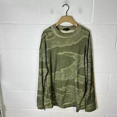 Yeezy Shirt Mens Medium Green Khaki Season 3 Camouflage Long Sleeve Kanye Camo • £78.95