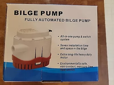 Automatic 2000 GPH Bilge Pump Boat Marine Water Pump 12V Built-in Float Switch • $59.99