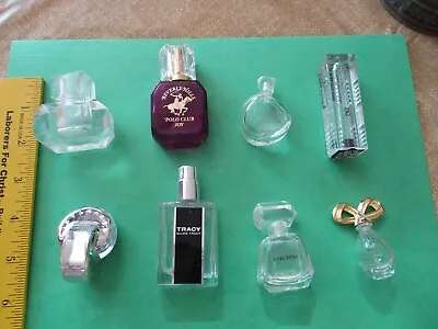 Lot (8) Empty Minature Perfume Bottles Marchesa Bvlgari Free Shipping • $12.99
