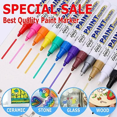 Waterproof Permanent Paint Marker Pen For Car Tyre Tire Tread Rubber Metal Pen • $9.95