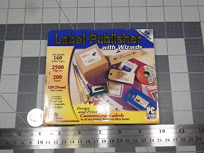 COSMI Label Publisher With Wizards PC CD ROM Windows Software • $9.99