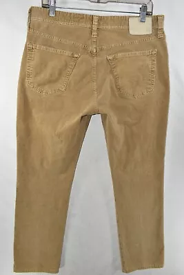 Adriano Goldschmied Everett Corduroy Pants Jeans Mens Size 34 Khaki Meas. 34x29 • $17.99