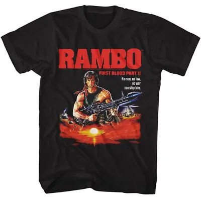 Rambo No Man No Law Black Movie Shirt • $23.50