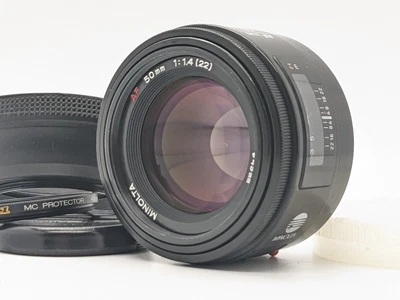 $225.07 • Buy [N MINT] Minolta AF 50mm F/1.4 Standard Prime Lens + Hood Filter Caps From Japan