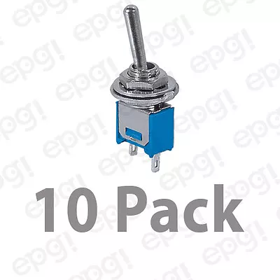 10 Pack - Spst (on/off) Sub-mini Toggle Switch 3a@125vac-1a@250vac #smt1-10pk • $18.90