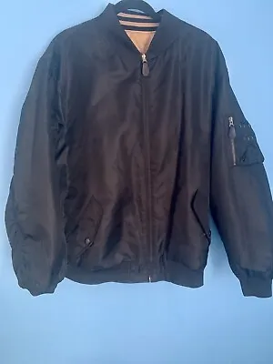 Foot Locker Men’s Reversible Black Gold Bomber Jacket Size Large • $60