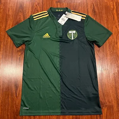 2021-22 Adidas Men’s Portland Timbers Green Home Soccer Jersey Medium M MLS • $38