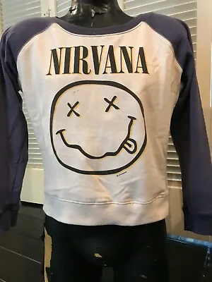 Rare Nirvana Sweat Shirt Size Large Grunge Rock • $89.99