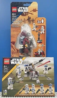 LEGO Star Wars Clone Trooper Sets ~ Command Station + 501st Battle Pack ~ BNISB  • $95.95