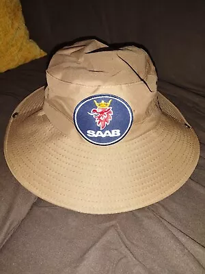 Saab Floppy Safari Bucket Hat  900 9000 Viggen Wagon Turbo 9-3 9-4 9-5 9-7 Aero • $41.99