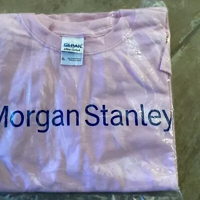 MORGAN STANLEY T Shirt XL YOUTH PINK Gildan • $19.95