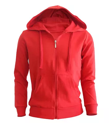 Men's Zip Up Hoodie Jacket Plain Full Zipper Hooded Fleece Sweatshirt Athletic • $35.98