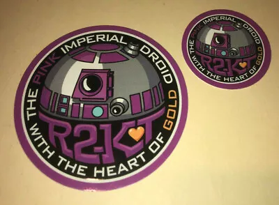 Star Wars R2 KT Pink R2 Unit Astromech Imperical Droid Decal Set R2KT Sticker  • $20.89