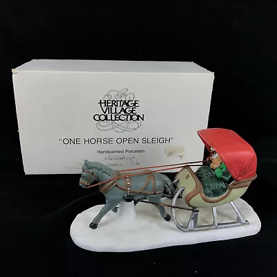 Department 56 Heritage Village Collection One Horse Open Sleigh Dept. 5982-0  • $15.99