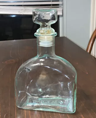 Vintage Glass Liquor Decanter With Stopper Made In Italy Quality Barware • $12.98