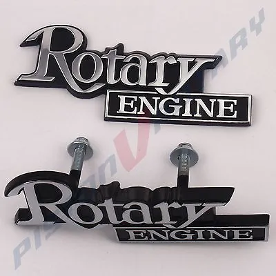 ROTARY ENGINE Grille & Rear Garnish Badge Set For MAZDA 10A 13B 12A R100 RX2 RX3 • $69.95