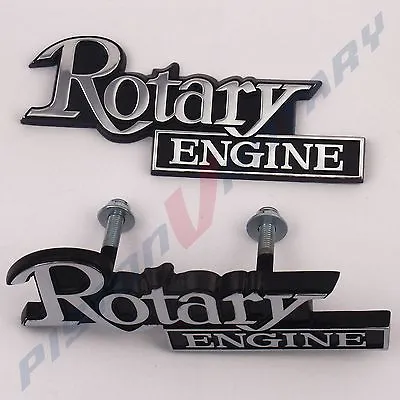 ROTARY ENGINE Grille & Rear Garnish Badge Set For MAZDA 10A 13B 12A RX4 RX5 RX7 • $69.95