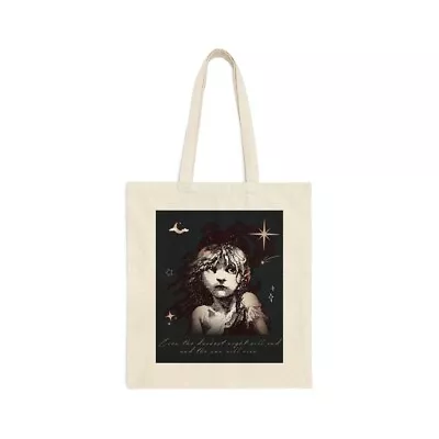 Les Miserables French Lit Victor Hugo Broadway Reusable Cotton Canvas Tote Bag • $25