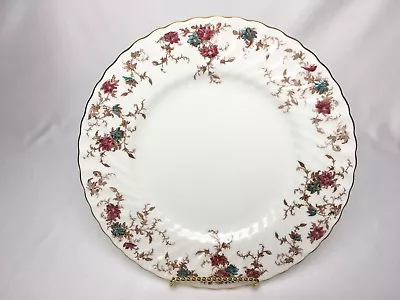 Minton Ancestral 10&5/8  Dinner Plate Scalloped Fluted Floral  • $15