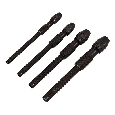 PIN VICE DRILL CHUCK 4PC SET JEWELLERY MAKING WATCH REPAIR MODEL CRAFT 0-4.8mm • £4.29