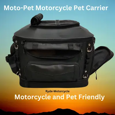 Mot-Pet Deluxe Full Feature Motorcycle Pet Carrier -Rack Sissy Bar Or Seat Mount • $129.99