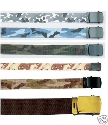 Rothco 4187/4278 Reversible Web Belts- 44 Inch Or 54 Inch 6 Colors Avail • $9.95
