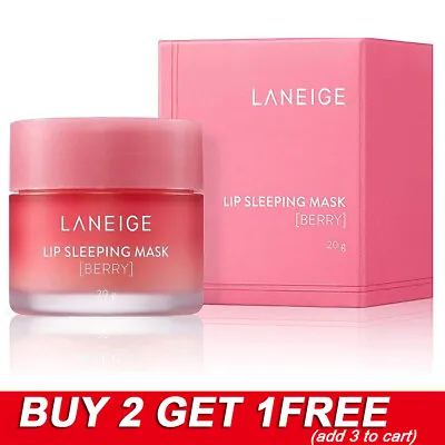 Laneige Lip Sleeping Mask Balm Berry 20g - Brand New-BUY 2 GET 1FREE • £7.19