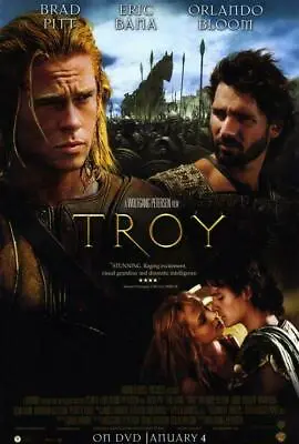 399551 Troy Movie Brad Pitt Eric Bana Orlando Bloom WALL PRINT POSTER US • $13.95