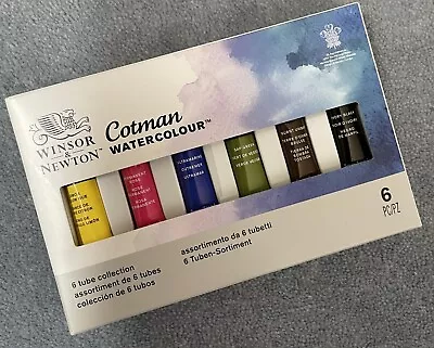 WINSOR & NEWTON Cotman Water Colour Paints - 6 Tube Collection - 6 X 8ml Tubes • £8.98